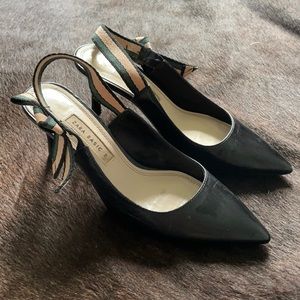 Zara black kitten heel